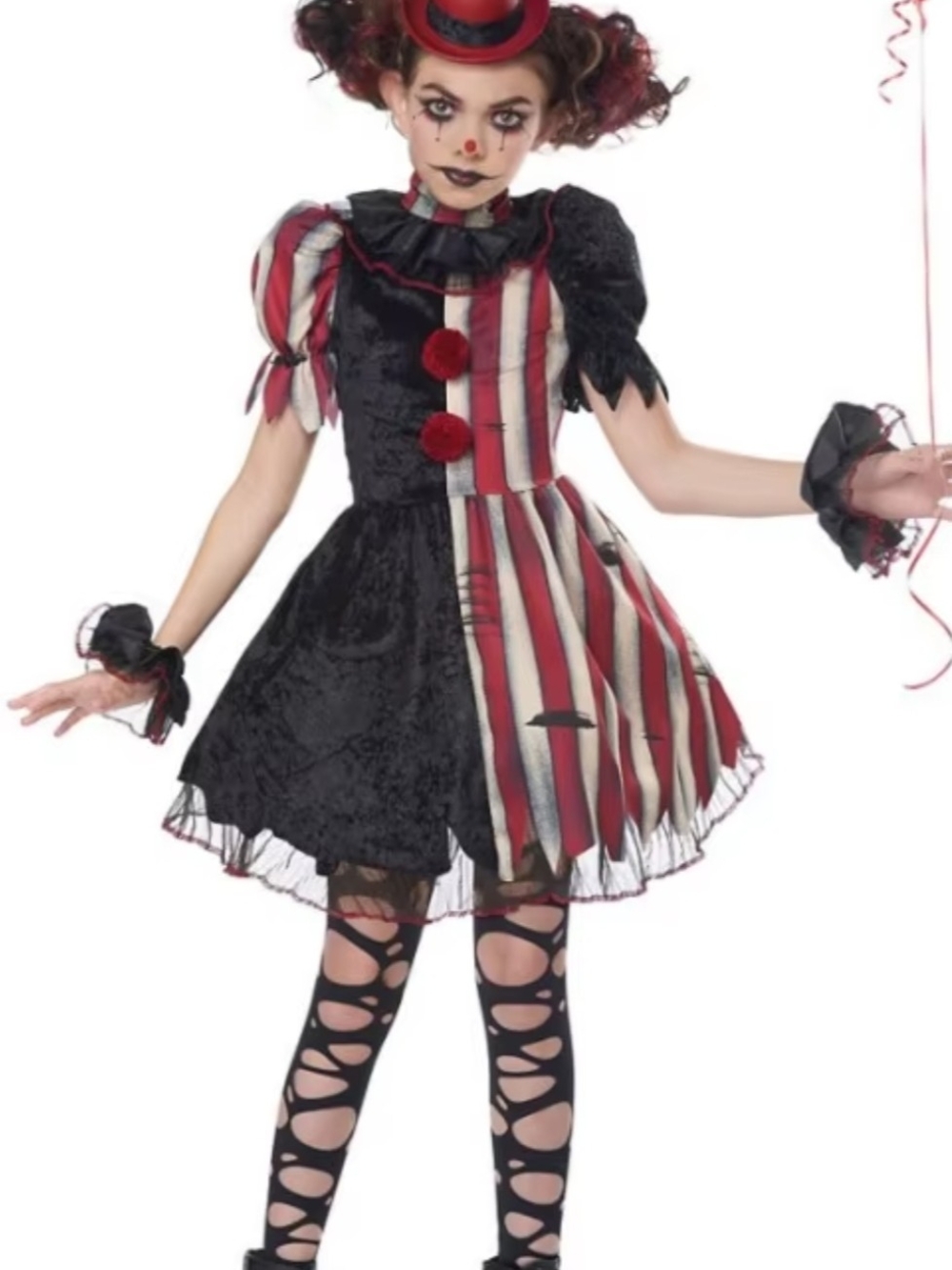 Spirit Halloween Twisted Clown Dress Harlequin